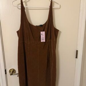 Plus Wild Fable Brown Mini Dress